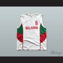 Load image into Gallery viewer, Belarus 6 White Basketball Jersey