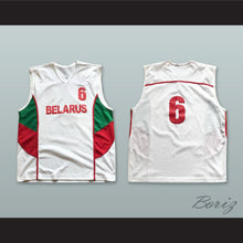 Load image into Gallery viewer, Belarus 6 White Basketball Jersey