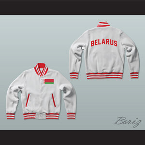 Belarus Varsity Letterman Jacket-Style Sweatshirt