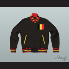 Load image into Gallery viewer, Belgium Varsity Letterman Jacket-Style Sweatshirt