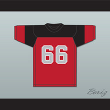 Load image into Gallery viewer, Ben Fector 66 Blackfoot High School Red Football Jersey 2