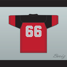 Load image into Gallery viewer, Ben Fector 66 Blackfoot High School Red Football Jersey 1