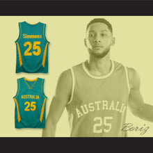 Load image into Gallery viewer, Ben Simmons 25 Australia National Team Green Basketball Jersey