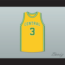 Load image into Gallery viewer, Ben Wallace 3 Central High School Hayneville Lions Yellow Basketball Jersey