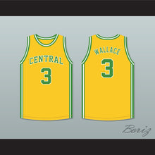 Load image into Gallery viewer, Ben Wallace 3 Central High School Hayneville Lions Yellow Basketball Jersey