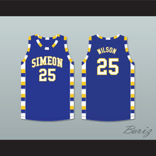 Load image into Gallery viewer, Ben Wilson 25 Simeon Career Academy Wolverines Royal Blue Basketball Jersey