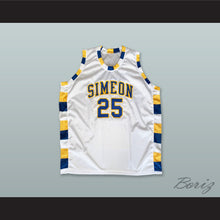 Load image into Gallery viewer, Ben Wilson 25 Simeon Career Academy Wolverines White Basketball Jersey 2