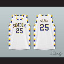 Load image into Gallery viewer, Ben Wilson 25 Simeon Career Academy Wolverines White Basketball Jersey 3