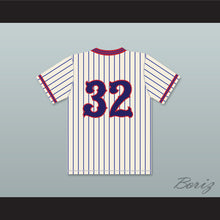 Load image into Gallery viewer, Nick Swardson Howie Goodman 32 Benchwarmers Pinstriped Baseball Jersey