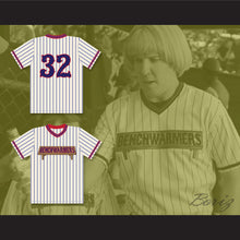 Load image into Gallery viewer, Nick Swardson Howie Goodman 32 Benchwarmers Pinstriped Baseball Jersey