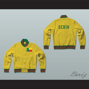 Benin Varsity Letterman Jacket-Style Sweatshirt
