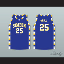 Load image into Gallery viewer, Ben &#39;Benji&#39; Wilson 25 Simeon Career Academy Wolverines Royal Blue Basketball Jersey