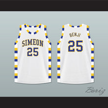 Load image into Gallery viewer, Ben &#39;Benji&#39; Wilson 25 Simeon Career Academy Wolverines White Basketball Jersey