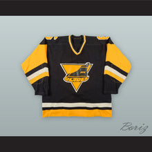 Load image into Gallery viewer, Bennett Wolf 6 Erie Blades Black Hockey Jersey