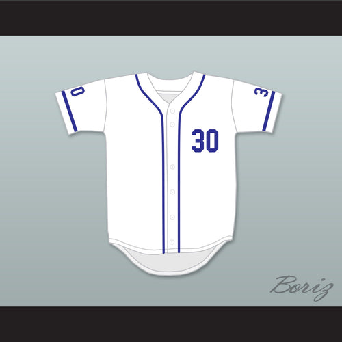 Benny 'The Jet' Rodriguez 30 White Baseball Jersey The Sandlot