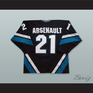 Benoit Arsenault 21 Rimouski Oceanic Navy Blue Hockey Jersey