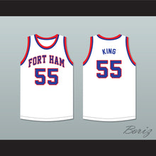 Load image into Gallery viewer, Bernard King 55 Fort Hamilton High School Tigers White Basketball Jersey 2