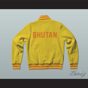 Bhutan Varsity Letterman Jacket-Style Sweatshirt