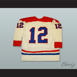 Bill Buckley 12 Macon Whoopees White Hockey Jersey