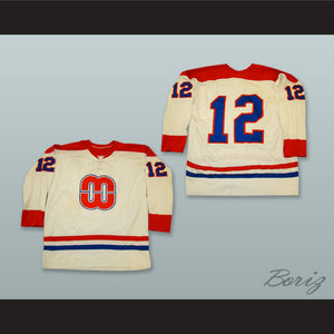 Bill Buckley 12 Macon Whoopees White Hockey Jersey
