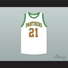 Load image into Gallery viewer, Bill Sharman 21 Porterville High School Panthers White Basketball Jersey 1