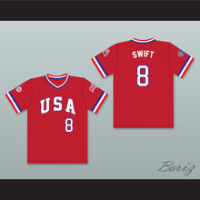 Load image into Gallery viewer, Bill Swift 8 1984 USA Team Red Baseball Jersey
