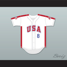 Load image into Gallery viewer, Bill Swift 8 1984 USA Team White Button Down Baseball Jersey