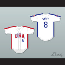 Load image into Gallery viewer, Bill Swift 8 1984 USA Team White Button Down Baseball Jersey