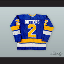 Load image into Gallery viewer, Bill Butters 2 Minnesota Fighting Saints Blue Hockey Jersey