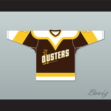 Load image into Gallery viewer, Bill 'Goldie' Goldthorpe 7 Binghamton Broome Dusters Brown Hockey Jersey
