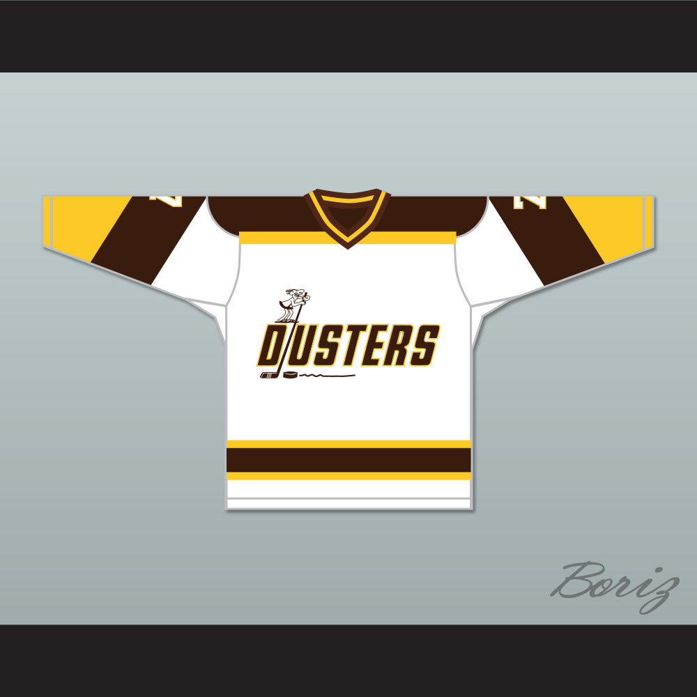 Bill 'Goldie' Goldthorpe 7 Binghamton Broome Dusters White Hockey Jersey 3