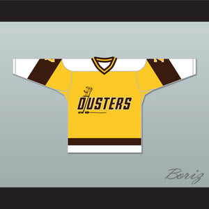 Bill 'Goldie' Goldthorpe 7 Binghamton Broome Dusters Yellow Hockey Jersey 2