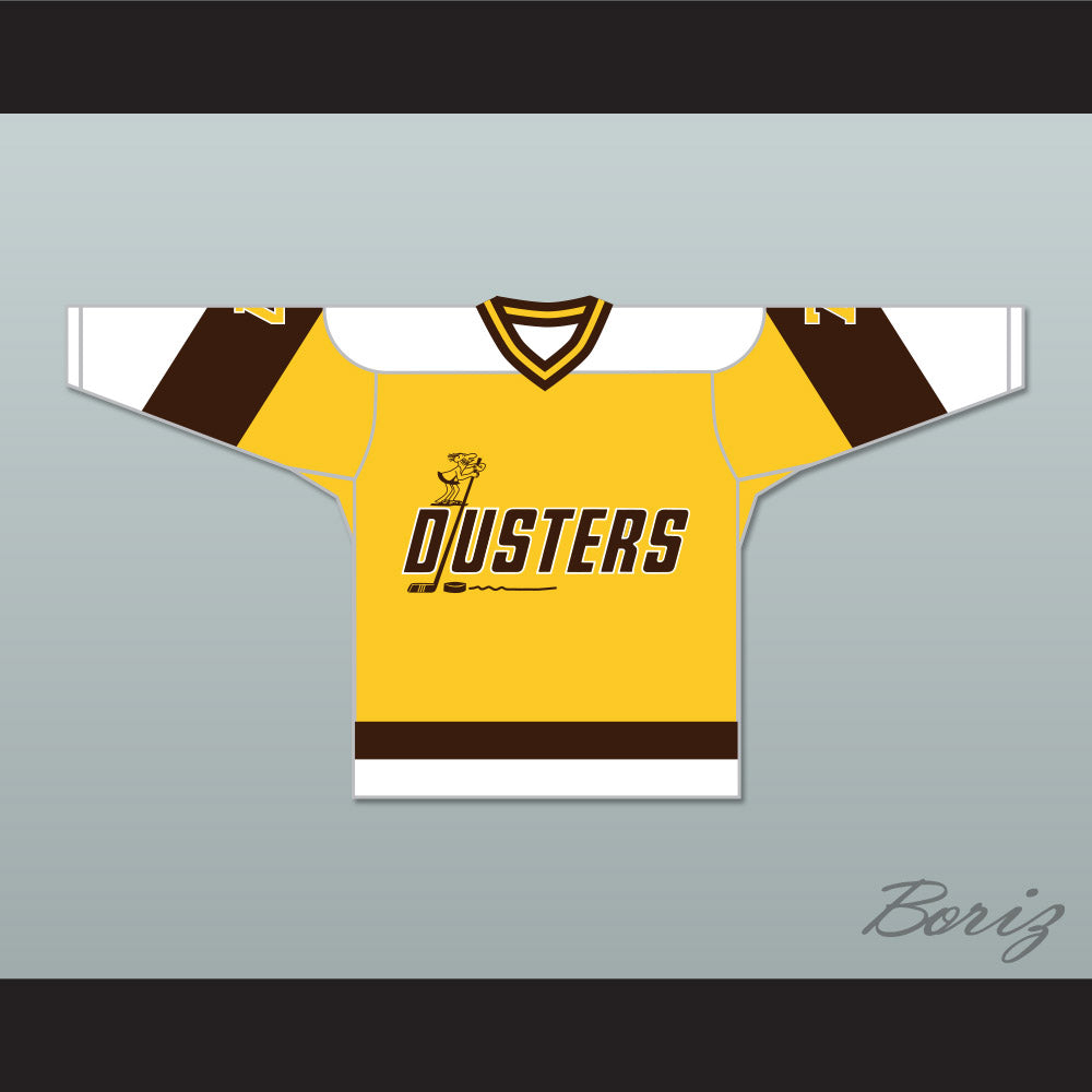 Bill 'Goldie' Goldthorpe 7 Binghamton Broome Dusters Yellow Hockey Jersey 2