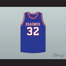 Load image into Gallery viewer, Billy Cunningham 32 Erasmus Hall High School Blue Basketball Jersey