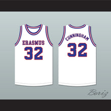 Load image into Gallery viewer, Billy Cunningham 32 Erasmus Hall High School White Basketball Jersey
