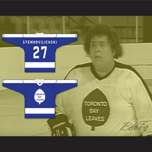 Billy Stemhovilichski 27 Toronto Bay Leaves Blue Hockey Jersey SCTV Power Play