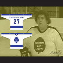 Load image into Gallery viewer, Billy Stemhovilichski 27 Toronto Bay Leaves White Hockey Jersey SCTV Power Play