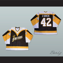 Load image into Gallery viewer, Jim O&#39;Brien 42 Binghamton Broome Dusters Brown Hockey Jersey