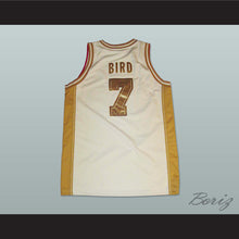Load image into Gallery viewer, Larry Bird 7 USA White and Gold Basketball Jersey