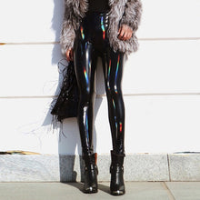Load image into Gallery viewer, Black Pu Leather Pants Women High Waist Leather Leggings Trousers Women Thick Stretch Pantalon Mujer