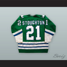 Load image into Gallery viewer, Blaine Stoughton 21 Hartford Whalers Green Hockey Jersey