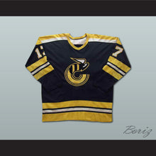 Load image into Gallery viewer, Blaine Stoughton 17 WHA Cincinnati Stingers Black Hockey Jersey