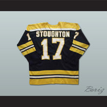 Load image into Gallery viewer, Blaine Stoughton 17 WHA Cincinnati Stingers Black Hockey Jersey