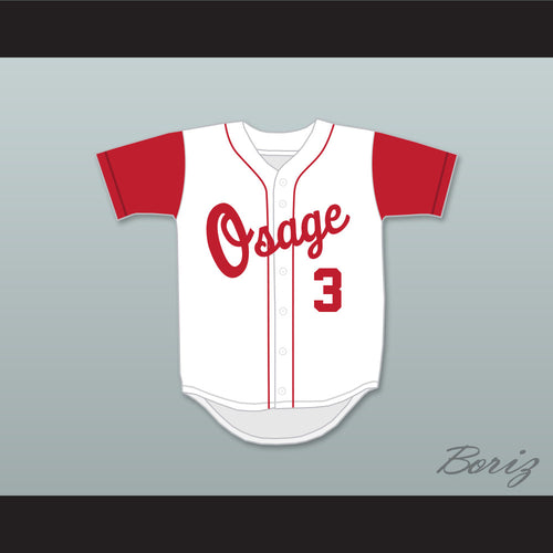 Blake Treinen 3 Osage City High School Indians White Baseball Jersey 2