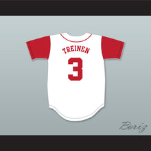 Load image into Gallery viewer, Blake Treinen 3 Osage City High School Indians White Baseball Jersey 2
