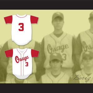 Blake Treinen 3 Osage City High School Indians White Baseball Jersey 1