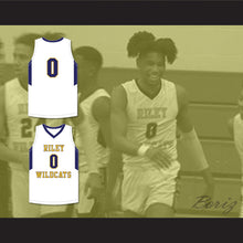 Load image into Gallery viewer, Blake Wesley 0 James Whitcomb Riley High School Wildcats White Basketball Jersey 1