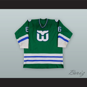 Blake Wesley 6 Hartford Whalers Green Hockey Jersey