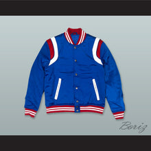 Load image into Gallery viewer, Blue Red and White Varsity Letterman Jacket-Style Sweatshirt