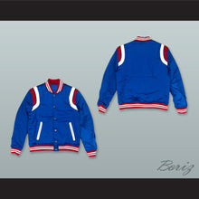 Load image into Gallery viewer, Blue Red and White Varsity Letterman Jacket-Style Sweatshirt